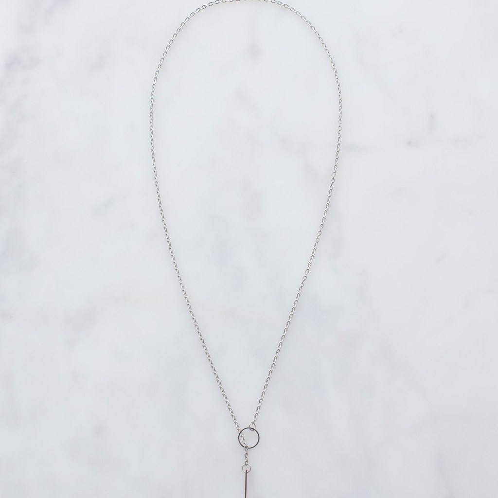 Cadena Milán en plata 925 con dije